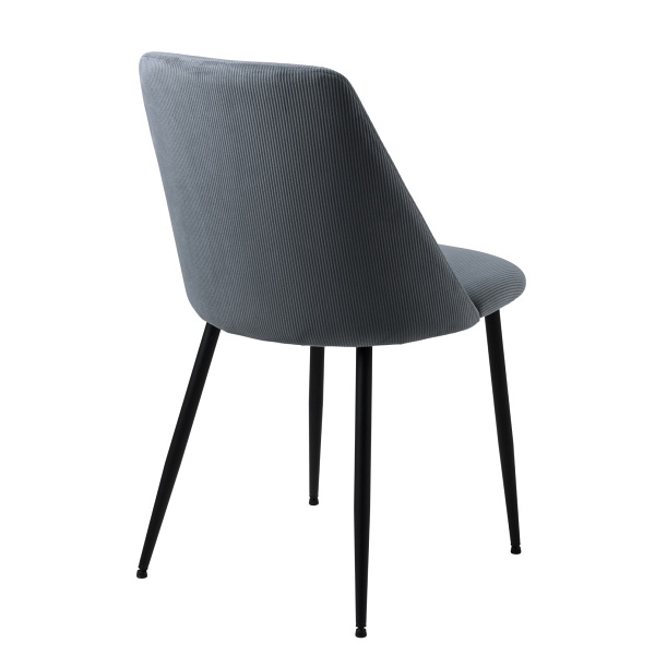 Krzesło Ines szare sztruks - ACTONA